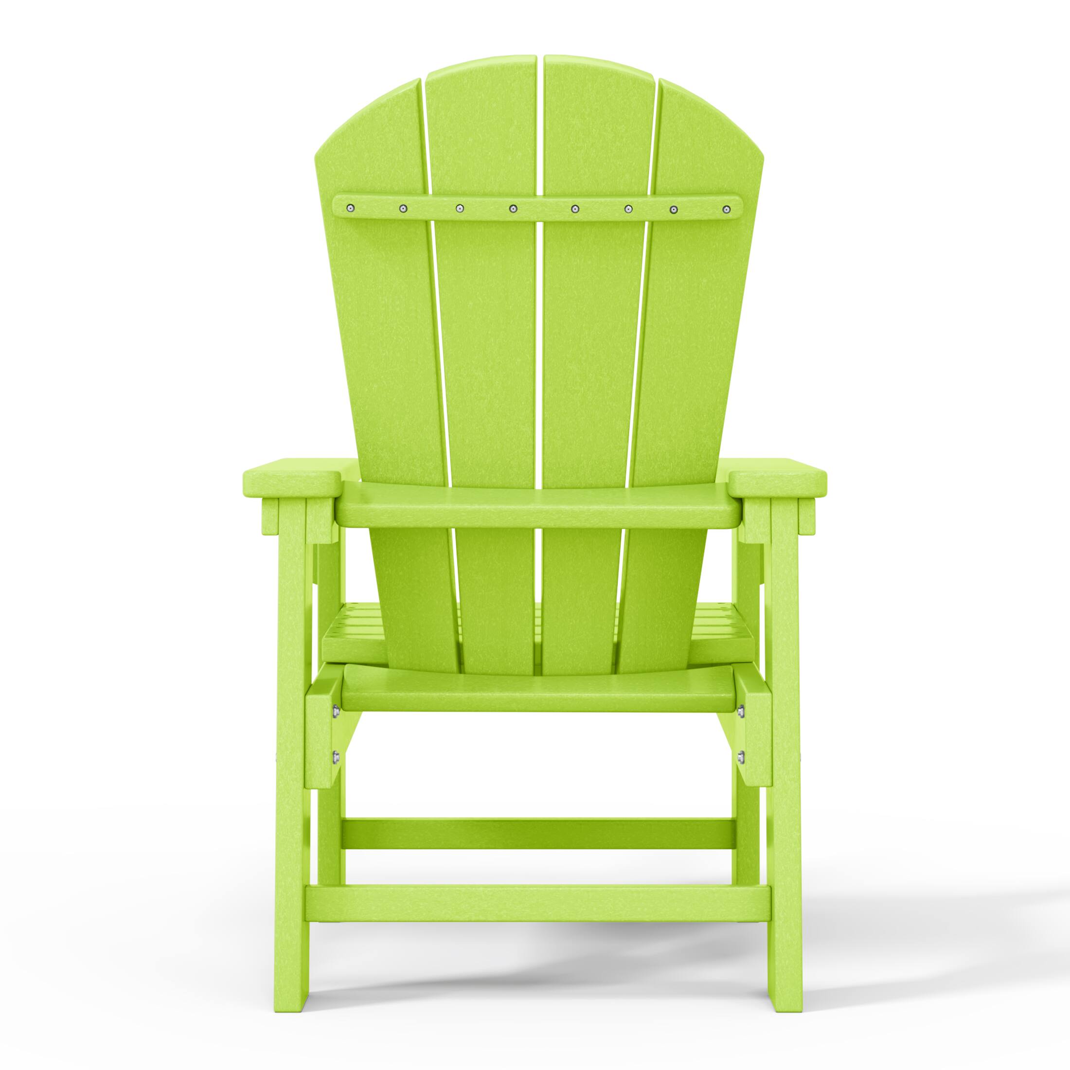 Alt View 3. WestinTrends - WestinTrends Malibu Kids Outdoor HDPE Adirondack Plastic Patio Chair - Lime.