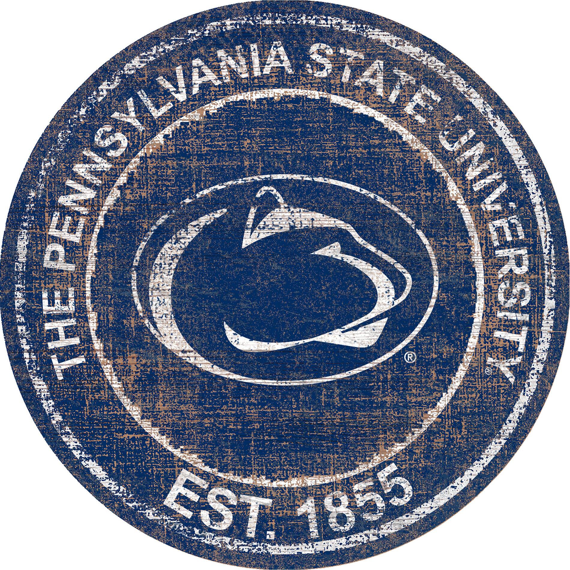 Penn State Nittany Lions 24'' Round Heritage Logo Sign