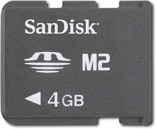 Front Standard. SanDisk - Memory Stick Micro M2 (4GB) for PSPgo.