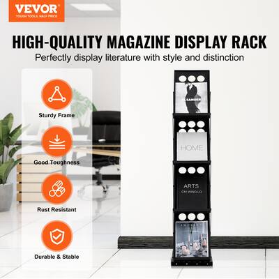 A4 Brochure Display Draagbare Vouwen Tentoonstelling Tijdschrift Display Rack Al A4 Brochure Display Draagbare Vouwen Tentoonstelling Tijdschrift Display Rack Al