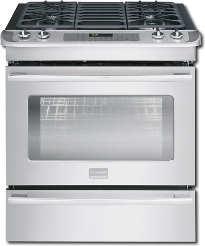 Best Buy: Frigidaire Professional 30 Self-Cleaning Slide-In Dual Fuel Convection  Range Stainless-Steel FPDS3085KF