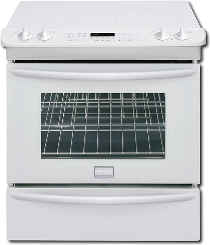  Frigidaire - Gallery 30&quot; Self-Cleaning Slide-In Electric Convection Range - White