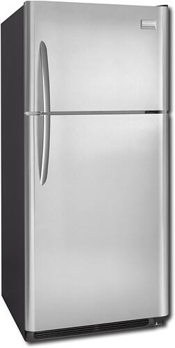 Angle Standard. Frigidaire - Gallery 20.6 Cu. Ft. Top-Mount Refrigerator - Stainless-Steel.