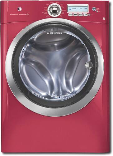 Front Standard. Electrolux - 4.7 Cu. Ft. 11-Cycle Large Capacity Washer - Red Hot Red.