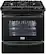 Front Standard. Frigidaire - Gallery 30" Self-Cleaning Slide-In Dual Fuel Convection Range - Black.
