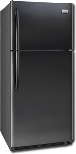 Angle Standard. Frigidaire - Gallery 20.6 Cu. Ft. Top-Mount Refrigerator - Black.