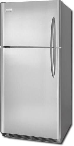 Angle Standard. Frigidaire - Gallery 20.6 Cu. Ft. Top-Mount Refrigerator - Stainless-Steel.