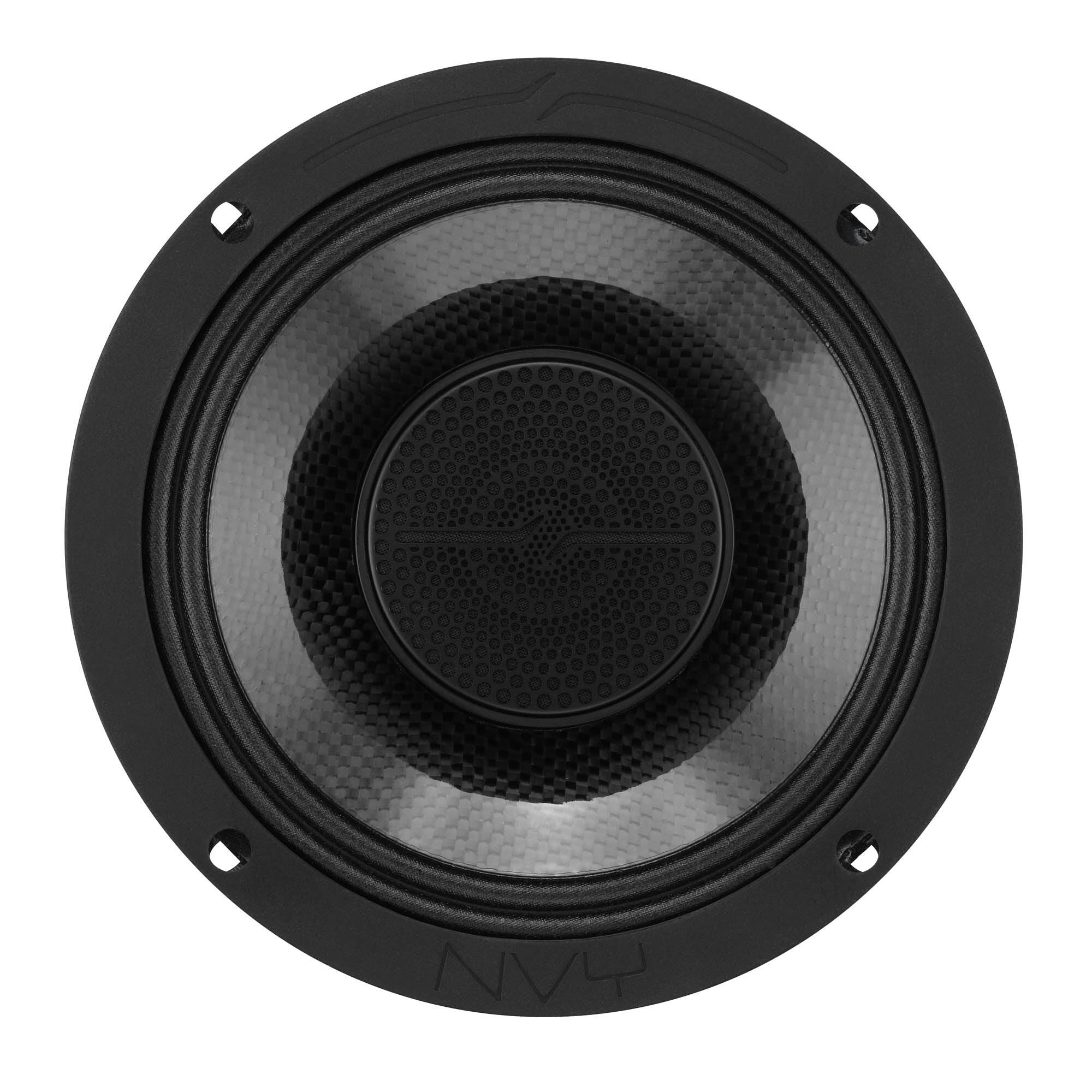 Alt View 1. DS18 Audio - 6.5" Slim Hybrid Coaxial Speaker With Carbon Fiber Cone and Compression Driver | 250W RMS 2-Ohm - Black.
