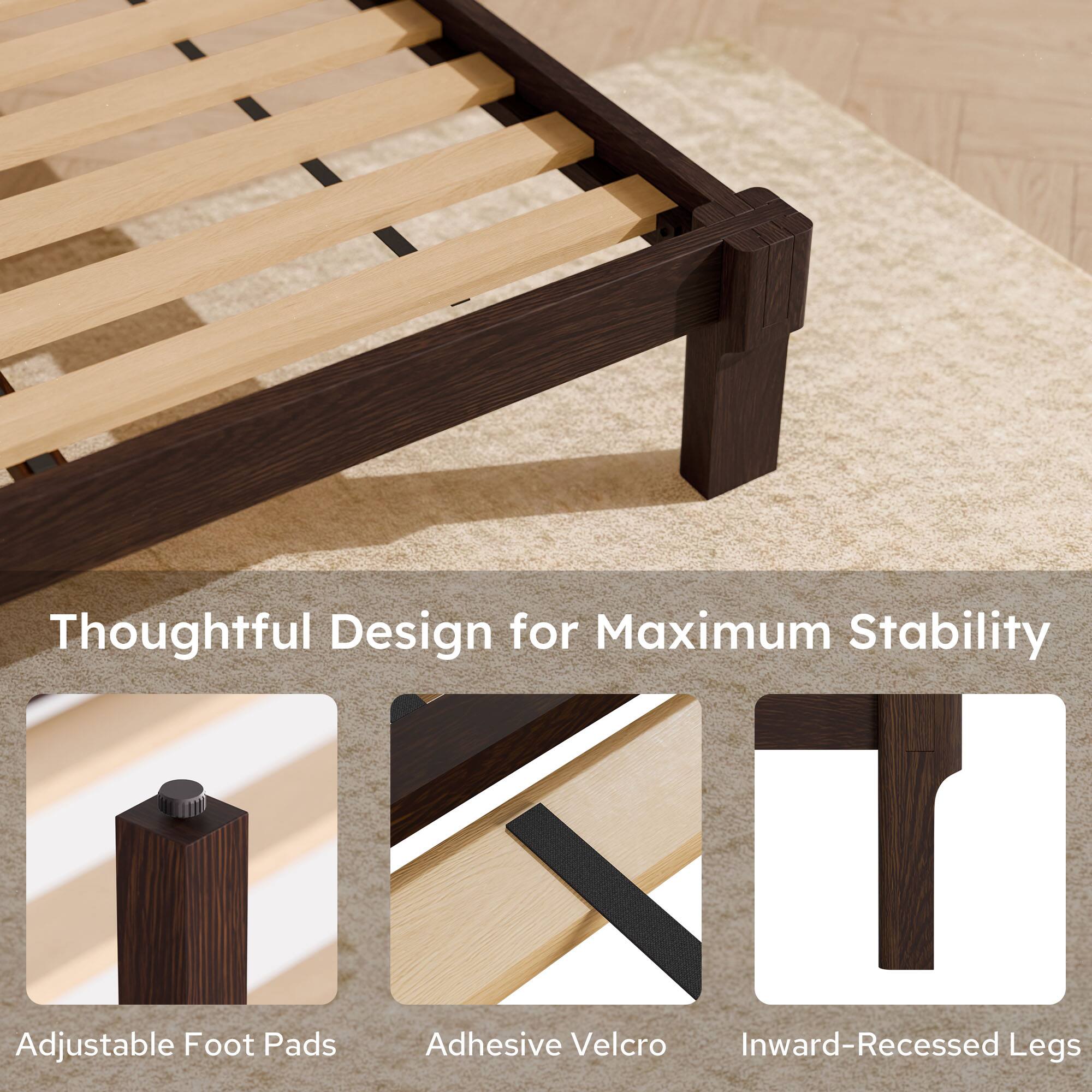 Thoughtful Design for Maximum Stability

Adjustable Foot Pads
Adhesive Velcro
Inward-Recessed Legs