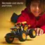 Recreate cool stunts and tricks with the JCB toy.