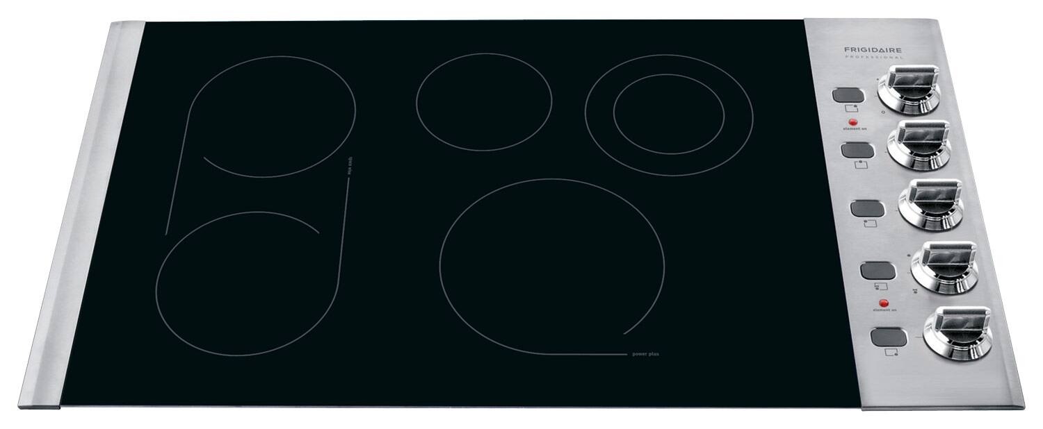 Frigidaire - Professional 36" Built-In Electric Cooktop - Stainless steel-Front_Standard 