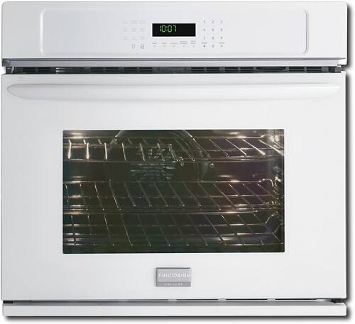Front Standard. Frigidaire - Gallery 30" Built-In Single Electric Convection Wall Oven - White.