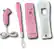 Front Standard. Mad Catz - Wireless Remote Controller with Skin and Wired Z-Chuk for Nintendo Wii (Pink).