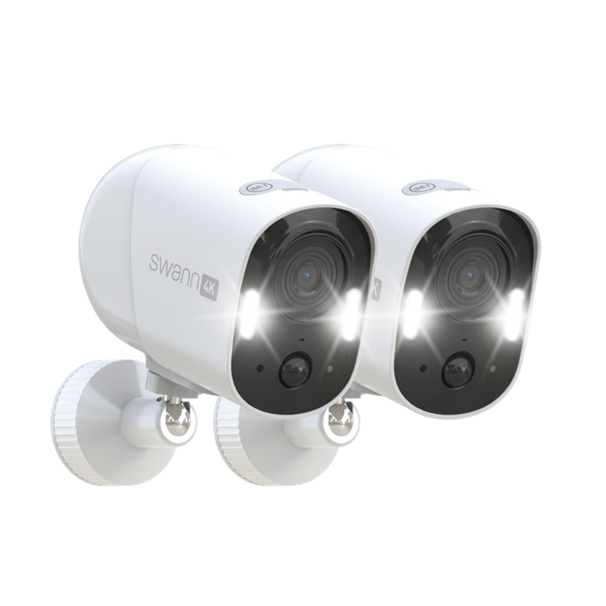 Angle. Swann - Xtreem 4K Battery-Powered Cam w32GB Card - Pack 2 - Black.