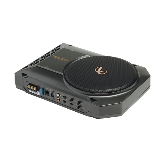 Infinity - BASSLINKSM2AM Powered, 8” Underseat Subwoofer SUBBLSM2AM - Black