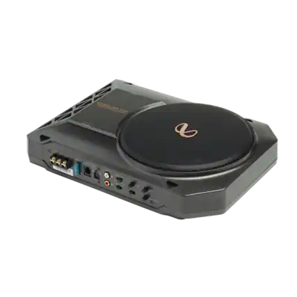 Front. Infinity - INFINITY BASSLINKSM2AM Powered, 8” Underseat Subwoofer BLACK SUBBLSM2AM - Black.