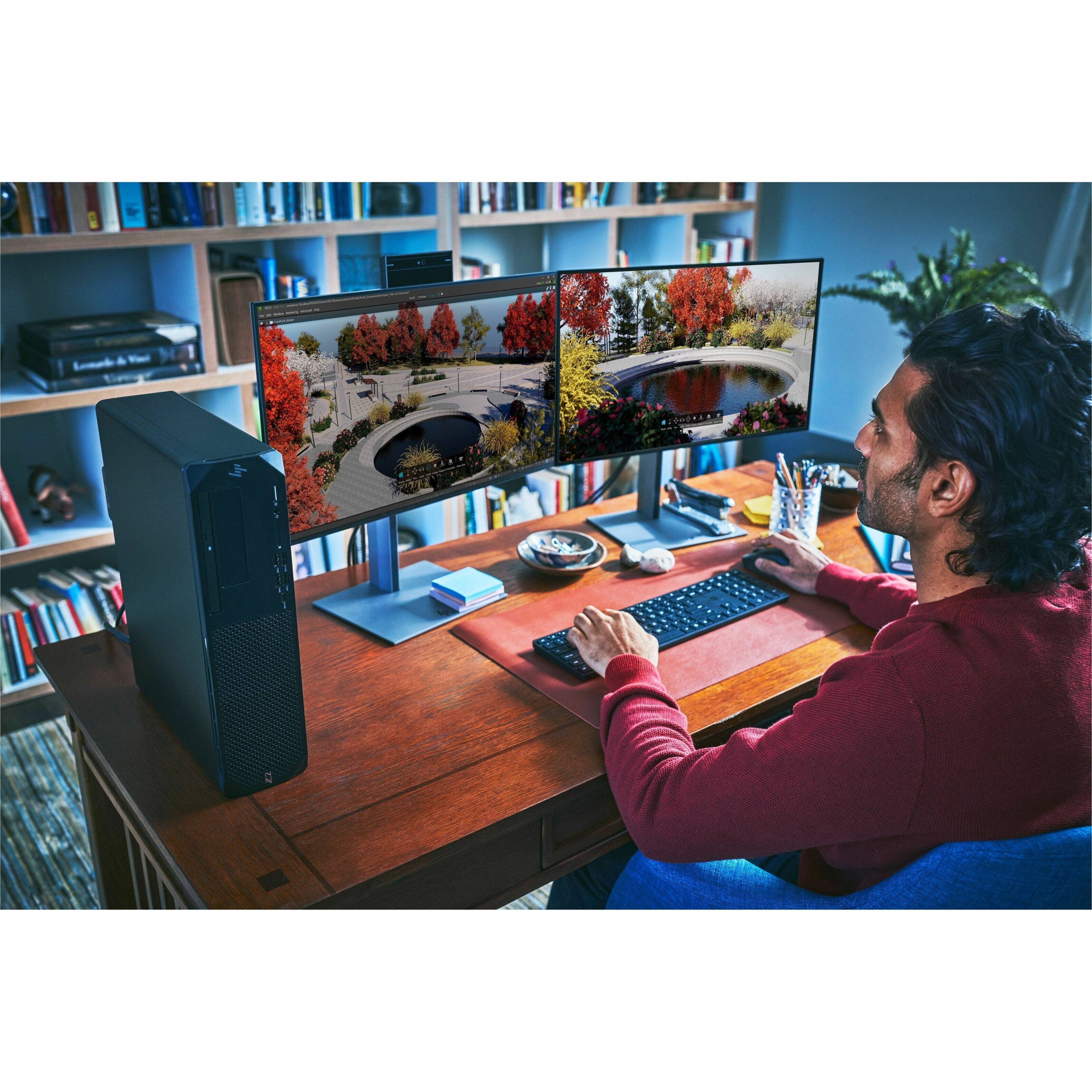 Alt View 40. HP - Z2 G9 Desktop - Intel Core i5 - 16GB Memory - 512GB SSD - Black.