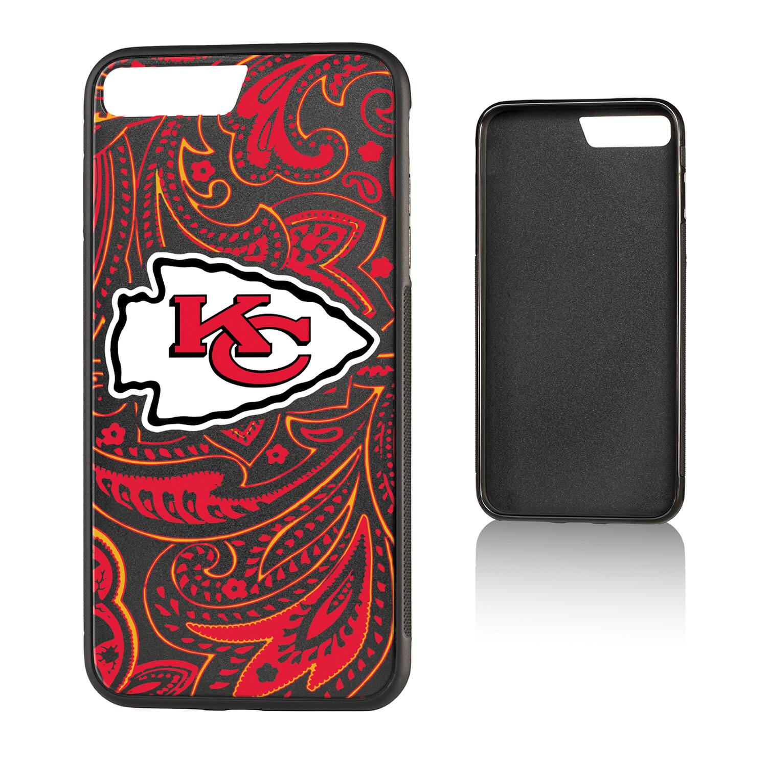 Alt View 3. Keyscaper - Kansas City Chiefs iPhone Paisley Design Bump Case - 16 Pro - Multicolor.