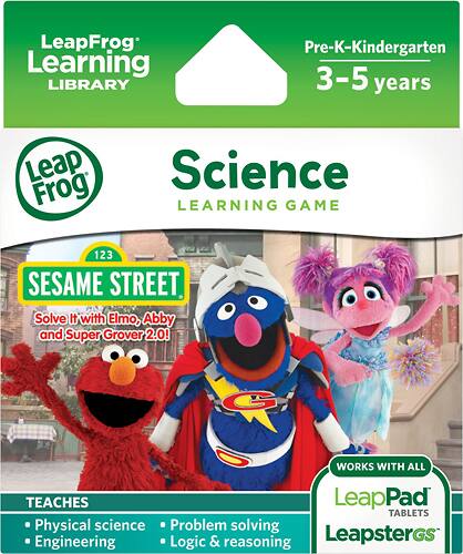  LeapFrog - Sesame Street: Solve It with Elmo, Abby &amp; Super Grover 2.0 Learning Game - Multi