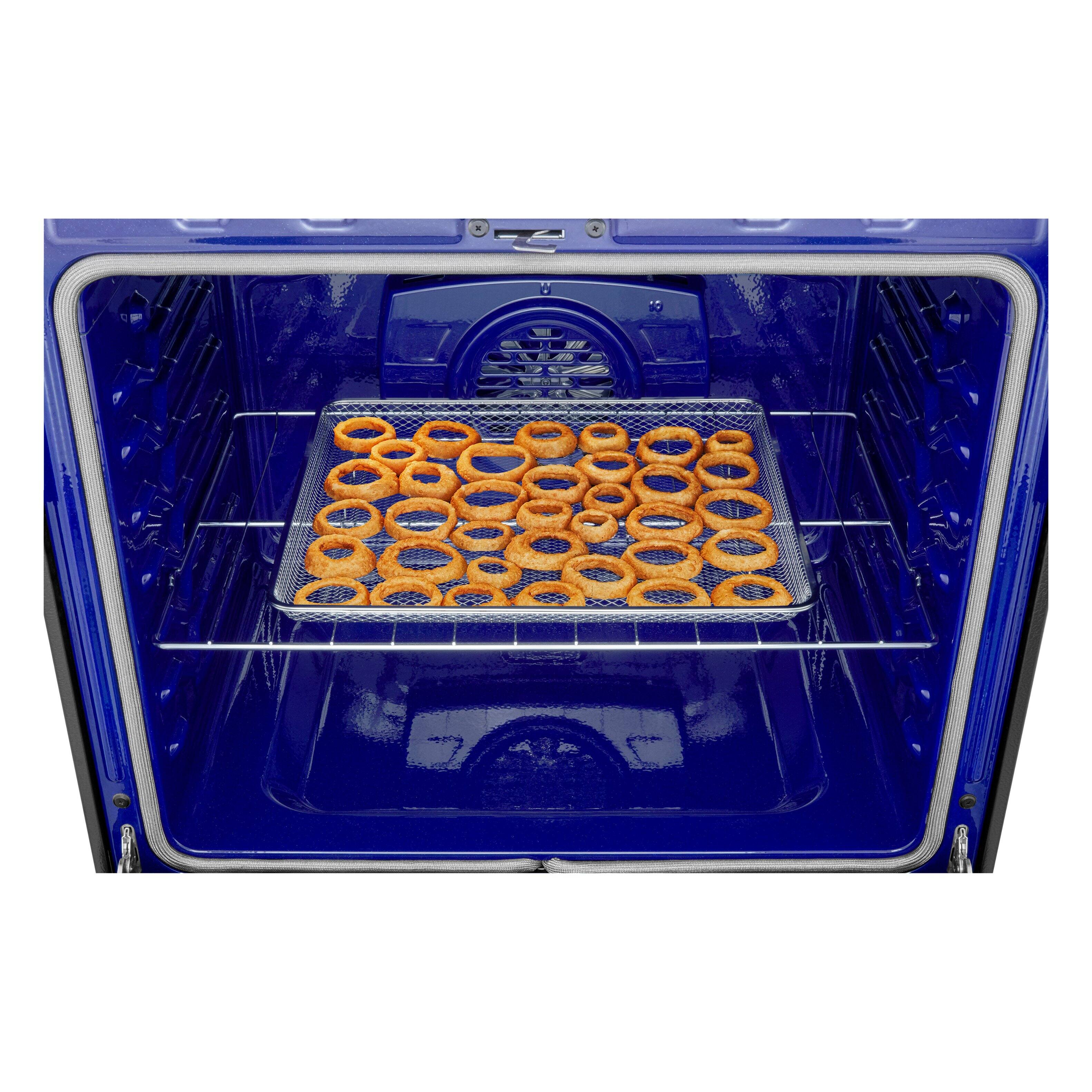 Alt View 20. LG - 6.3 Cu. Ft. Freestanding Electric True Convection Smart Range with Air Fry and Premium Handle - PrintProof Black Stainless Steel.