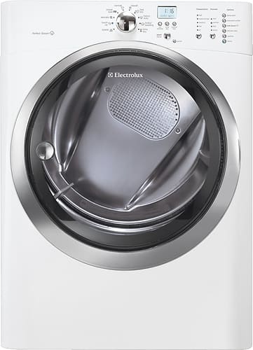 Front. Electrolux - 8.0 Cu. Ft. 11-Cycle Gas Dryer - White.