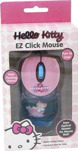  Hello Kitty - Water Globe Optical Mouse - Pink