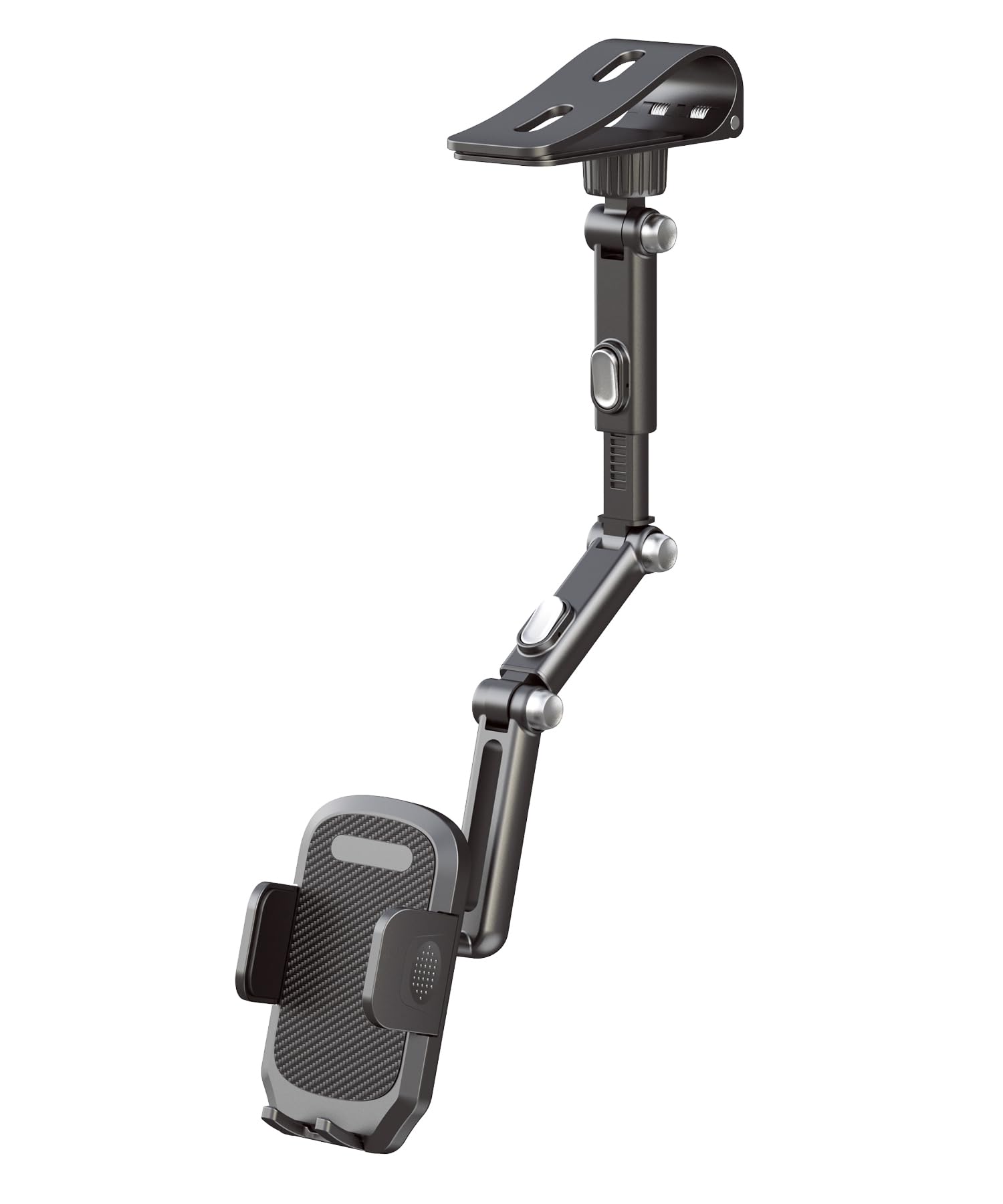 Alt View 5. OMOMMD - Sun Visor Phone Holder For Car Aluminum Alloy Clip on Sunvisor Mount With Auto lock Rotation Extendable Arm... - Default.