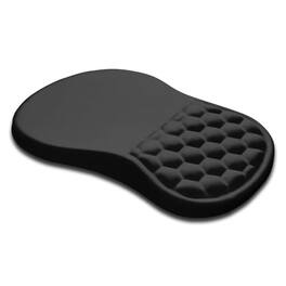 Earthley Blooms - Joint Wrist Support Mouse Pad with Memory Foam Cushion Massage Bump Carpal Tunnel Mousepad Slope Design for - Black