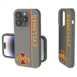 Keyscaper - NCAA - Iowa State Cyclones iPhone Soft Touch Case - 14 - Gray