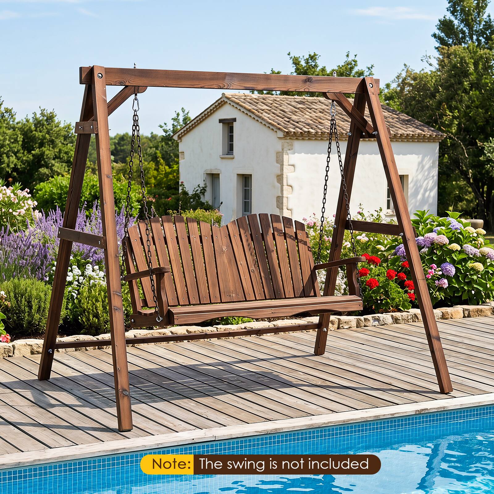 Note: The swing is not included