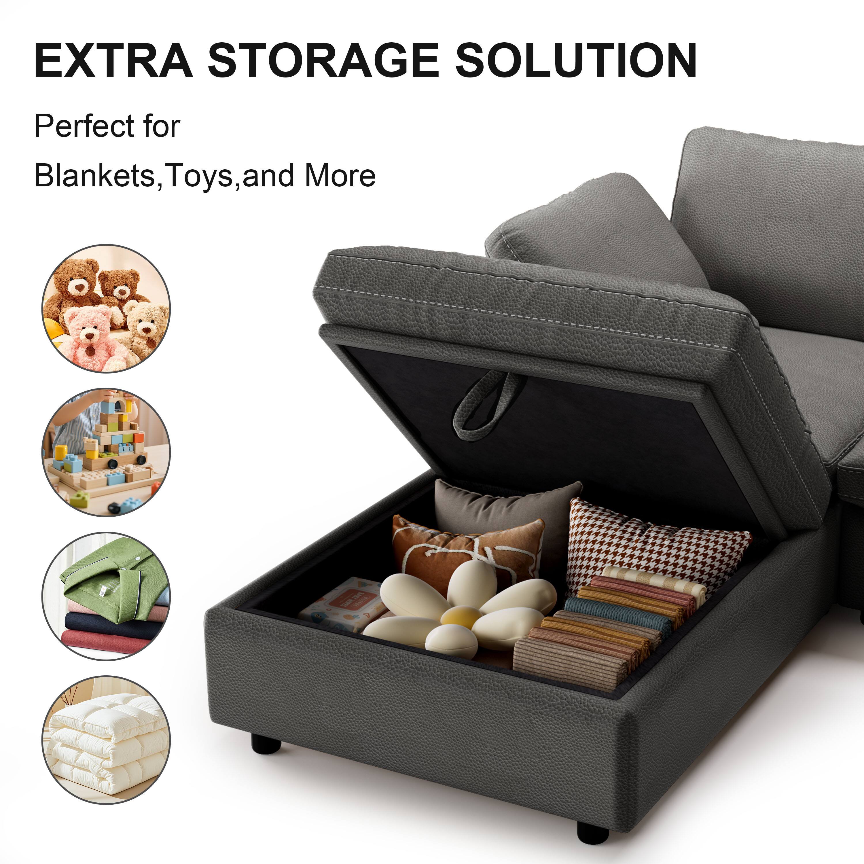 EXTRA STORAGE SOLUTION

Perfect for Blankets, Toys, and More