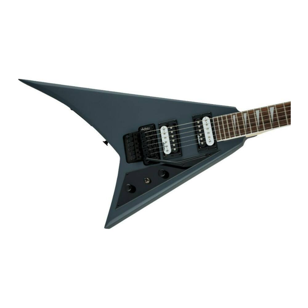 Left. Jackson - Jackson JS Series Rhoads JS32 6 String Right Handed Satin Gray Electric Guitar.
