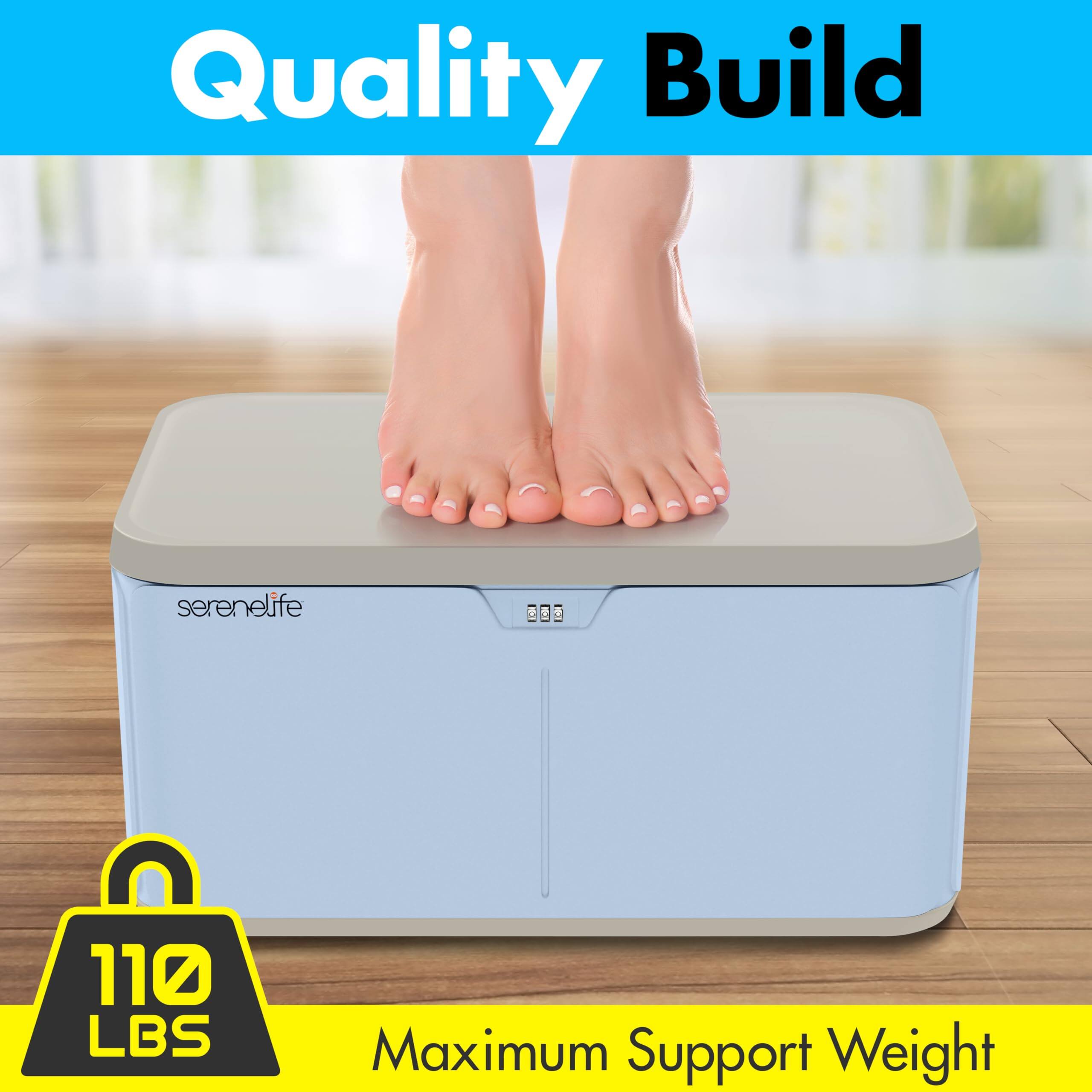 Quality Build  
serenelife  
De 2  
110 LBS Maximum Support Weight