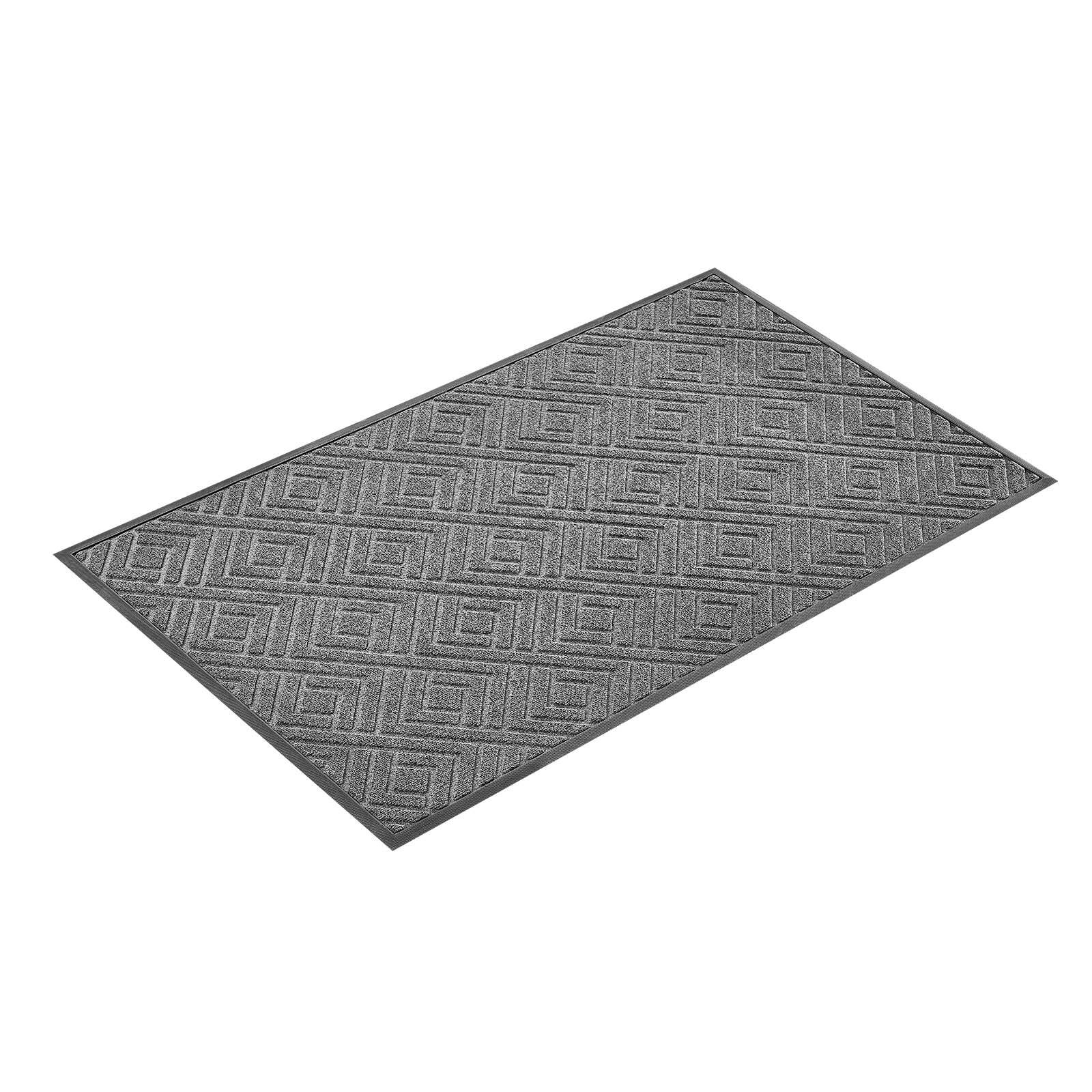 Alt View 5. VEVOR - Front Door Mat, 61.5 x 36 in Commercial Floor Mat for Indoor and Outdoor, Modern Stylish Carpet with TPE Backing - Gray.