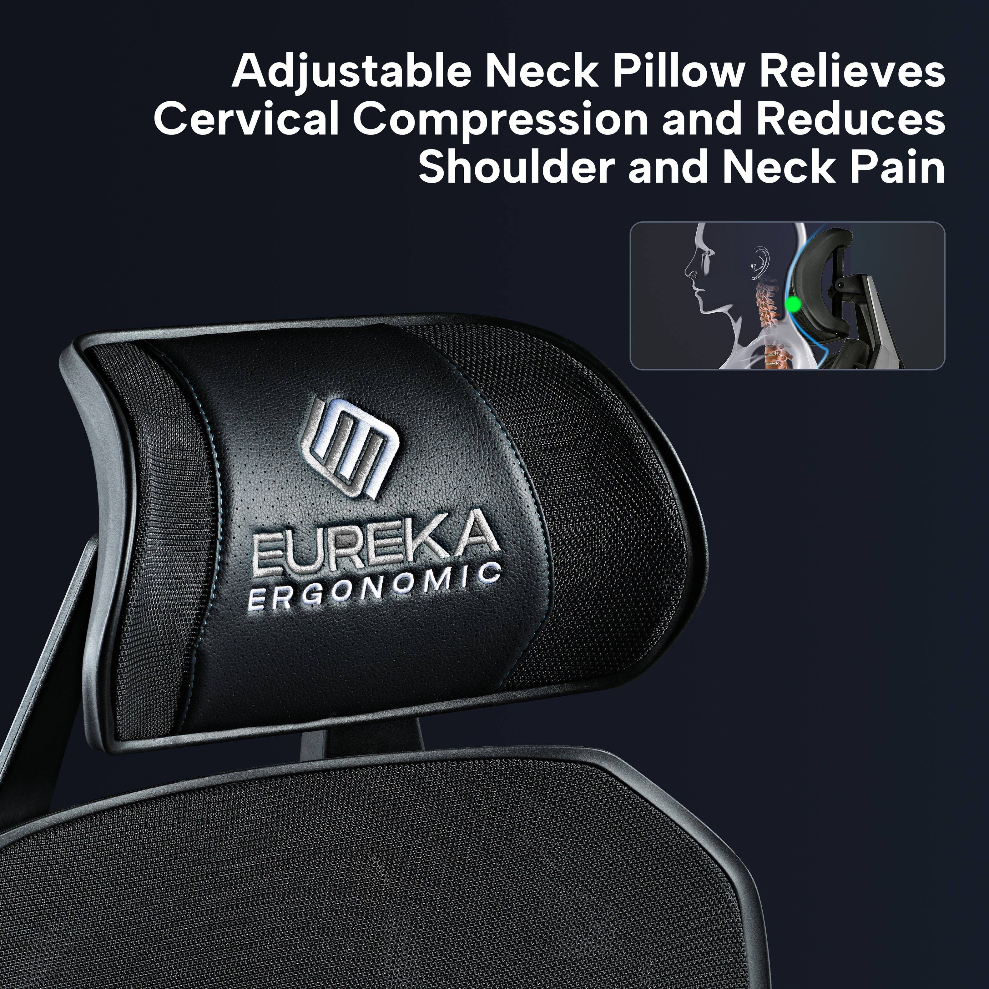 Adjustable Neck Pillow Relieves Cervical Compression and Reduces Shoulder and Neck Pain
EUREKA ERGONOMIC