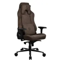 Arozzi - Vernazza Series Top-Tier Premium Supersoft Upholstery Fabric Gaming Chair - Brown - Front_Zoom