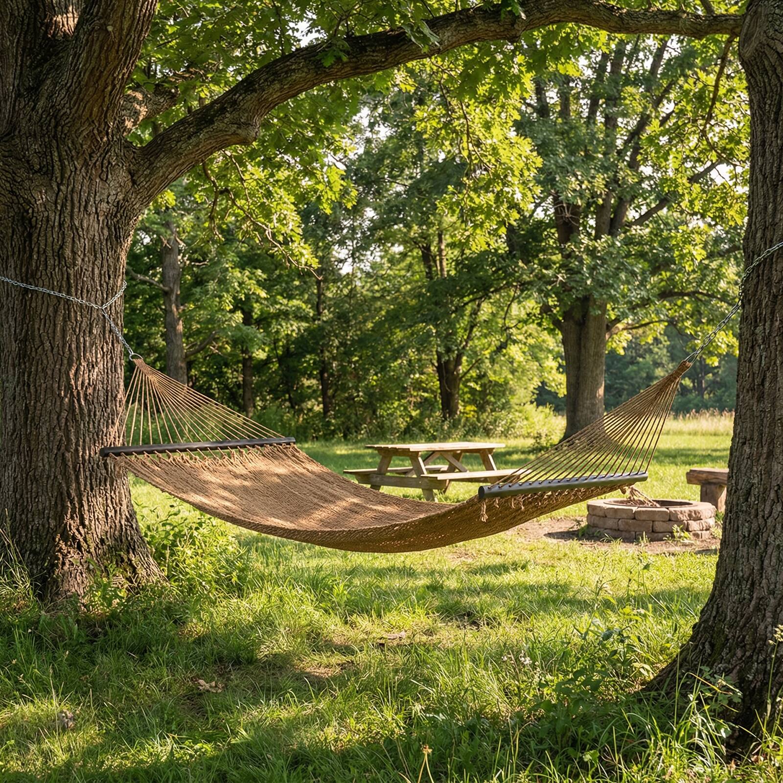 Alt View 5. Gymax - Gymax Caribbean Hammock for Outside 10 ft Double Hammock w/ Spreader Bar for Patio Sand - Beige.
