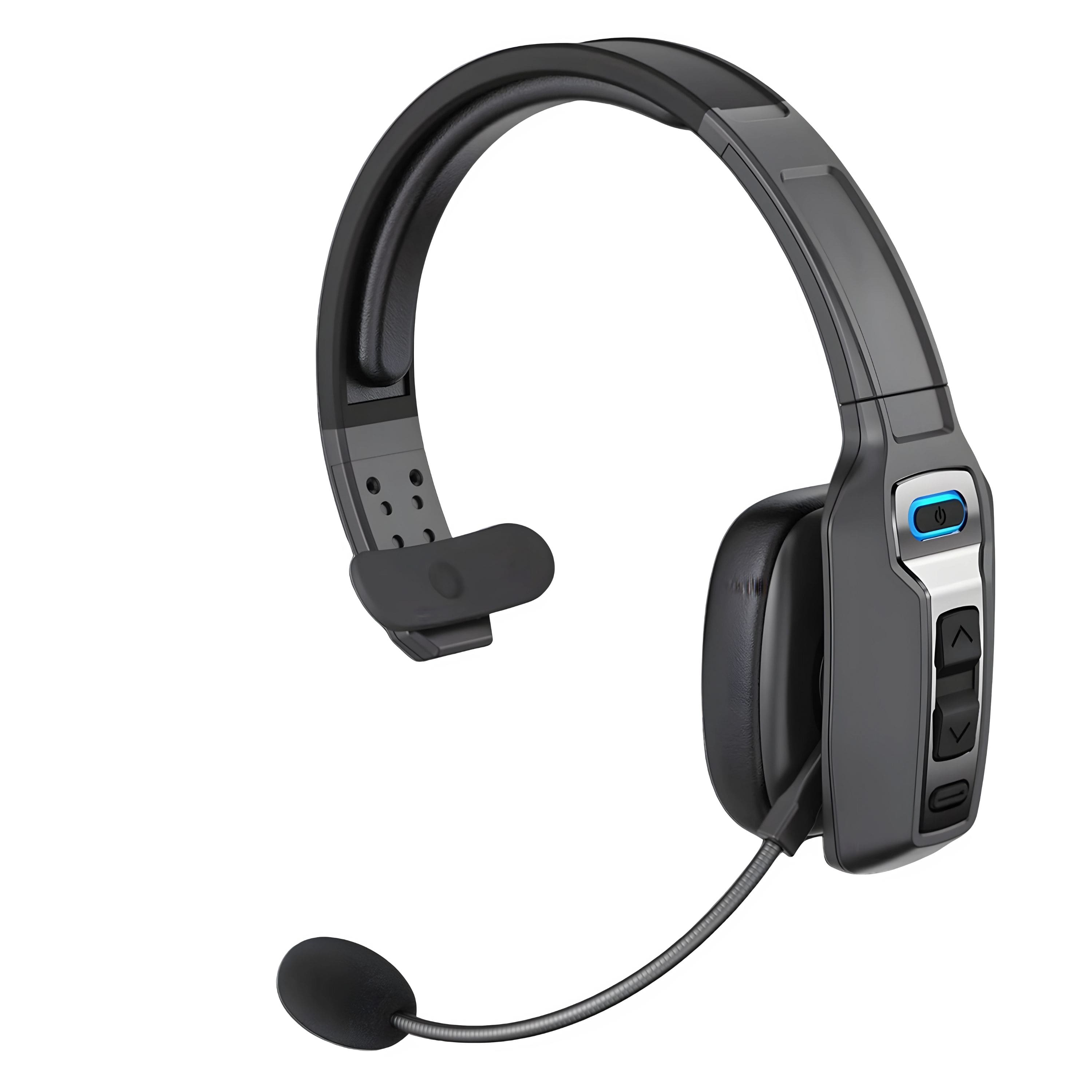 Front. Kitcheniva - 5.2 Wireless Bluetooth Headset With Noise Cancelling Mic For Phones PC - Black/Gray.