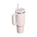 Angle. Stanley - Stanley Quencher H2.0 Tumbler with Handle & Straw 40 oz Rose Quartz - Rose Quartz.