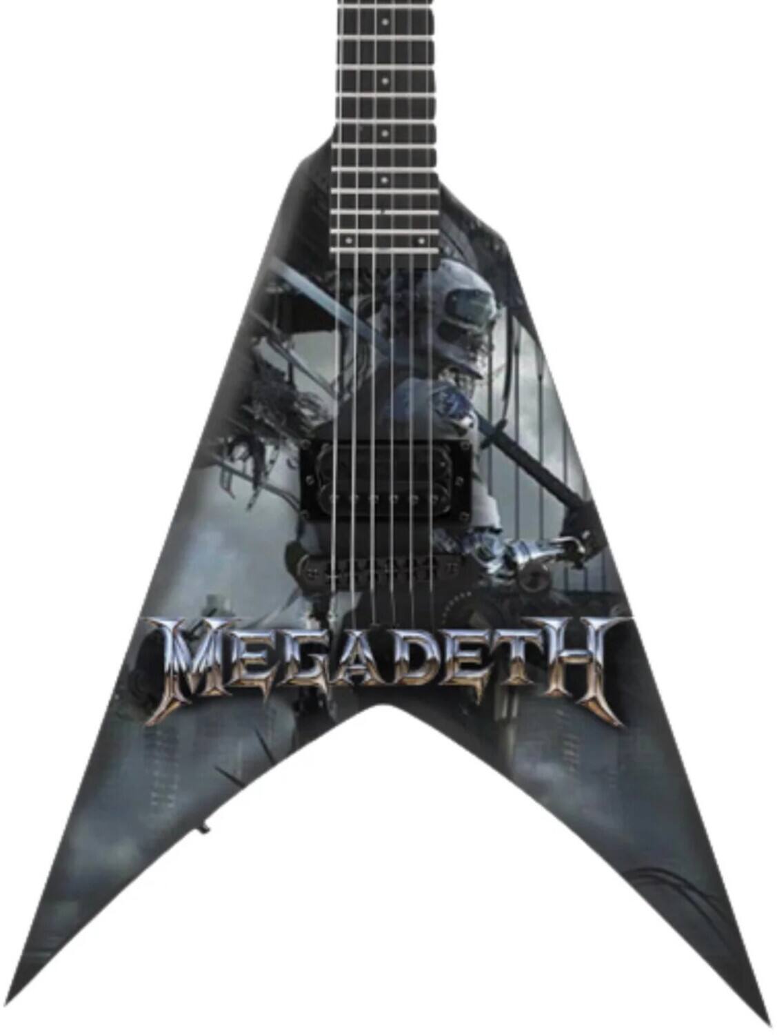 Alt View 1. PopMarket - Megadeth - The Mini Axe - Megadeth - Dystopia - Mini Guitar Replica Collectible   - COLLECTIBLES - Multicolor.