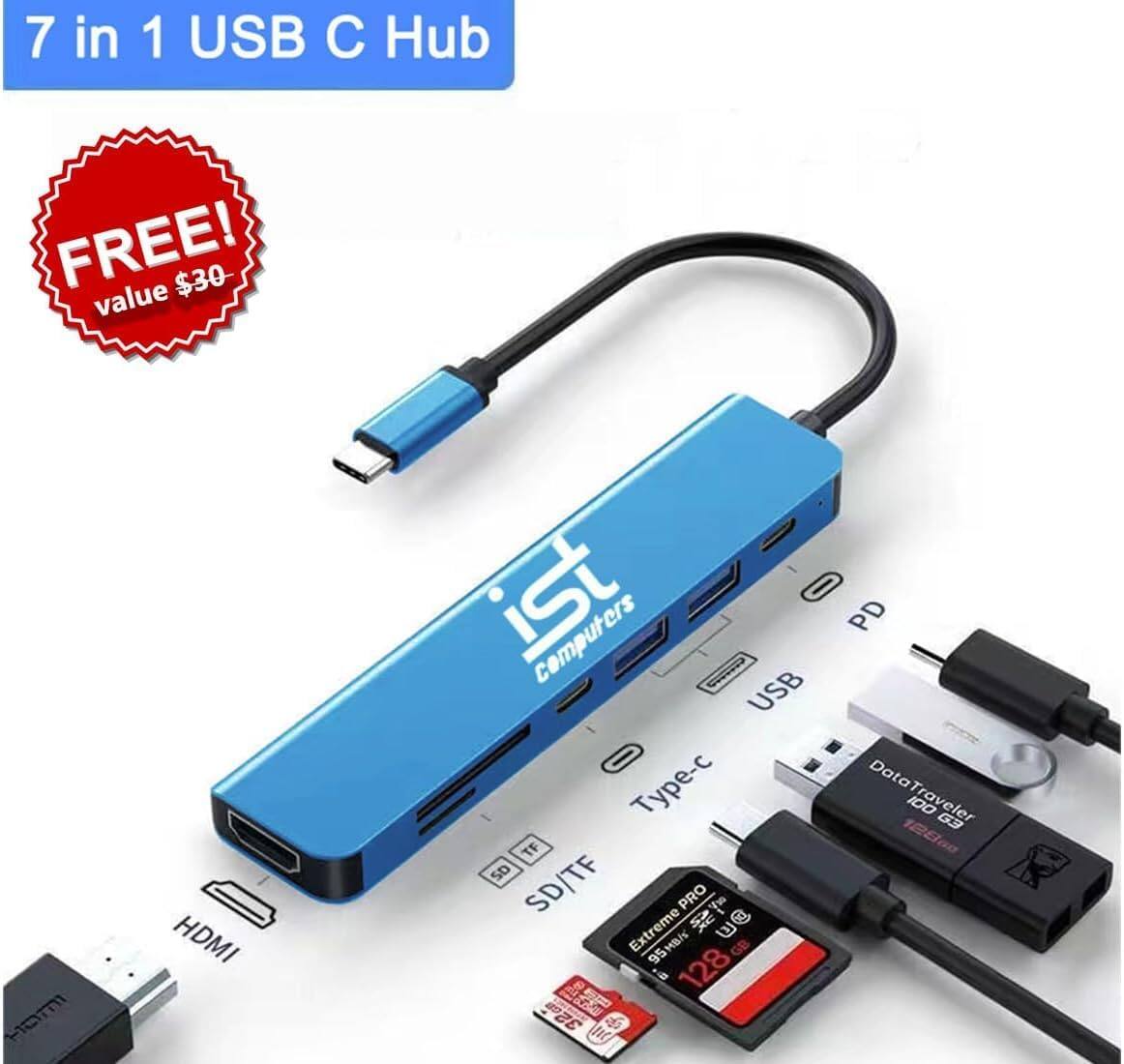 7 in 1 USB C Hub

FREE! value $30

iST Computers

HDMI
Type-c
USB
PD
SD/TF

Extreme PRO 128GB

DataTraveler 100 G3 128GB