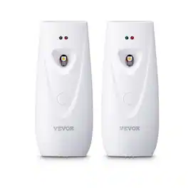 VEVOR - Automatic Air Freshener Spray Dispenser, 2-Pack, Wall Mounted or Free Standing, Battery Operated