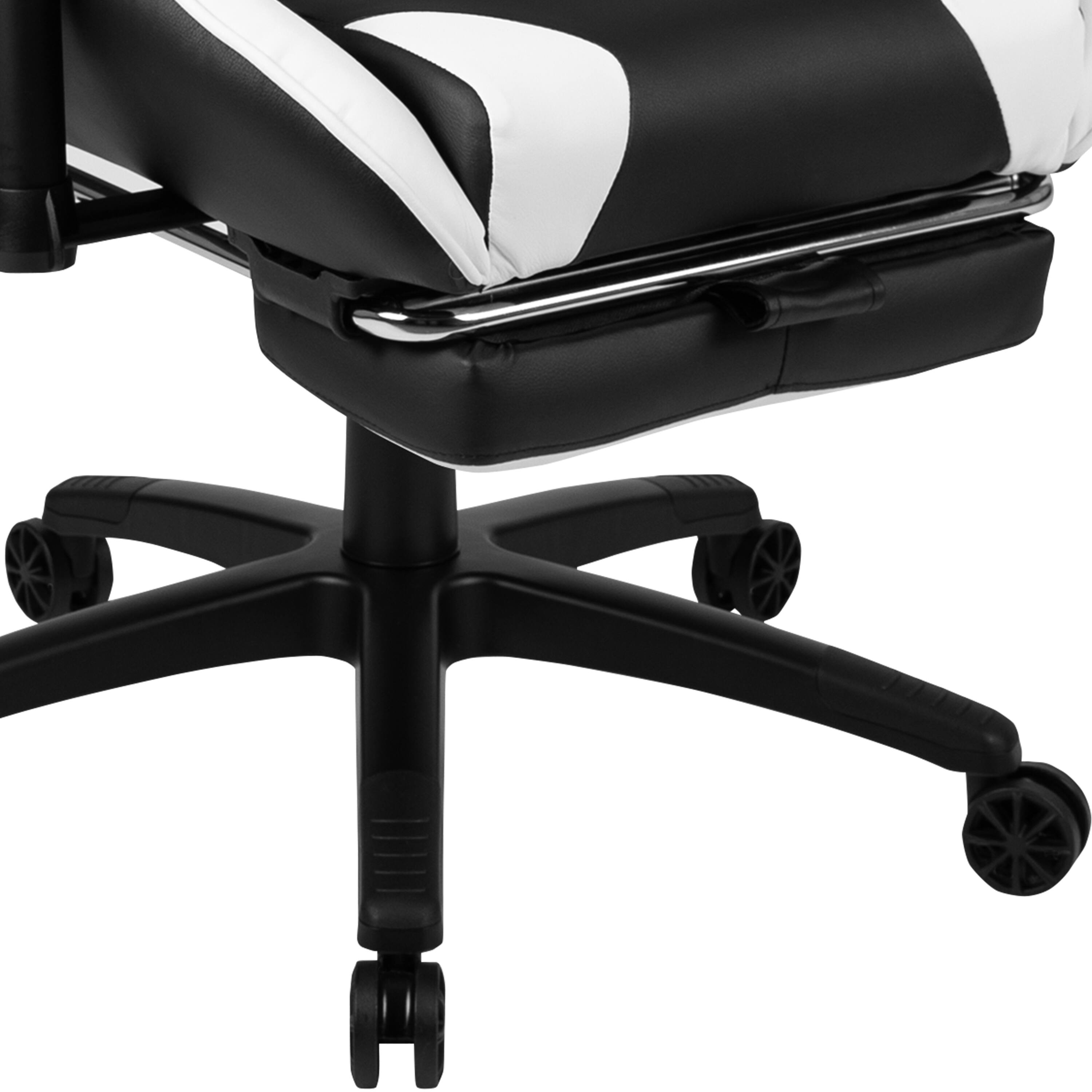 Alt View 8. Emma + Oliver - Desk Bundle-Gaming Desk, Cup Holder, Headphone Hook and Reclining Chair - Black.