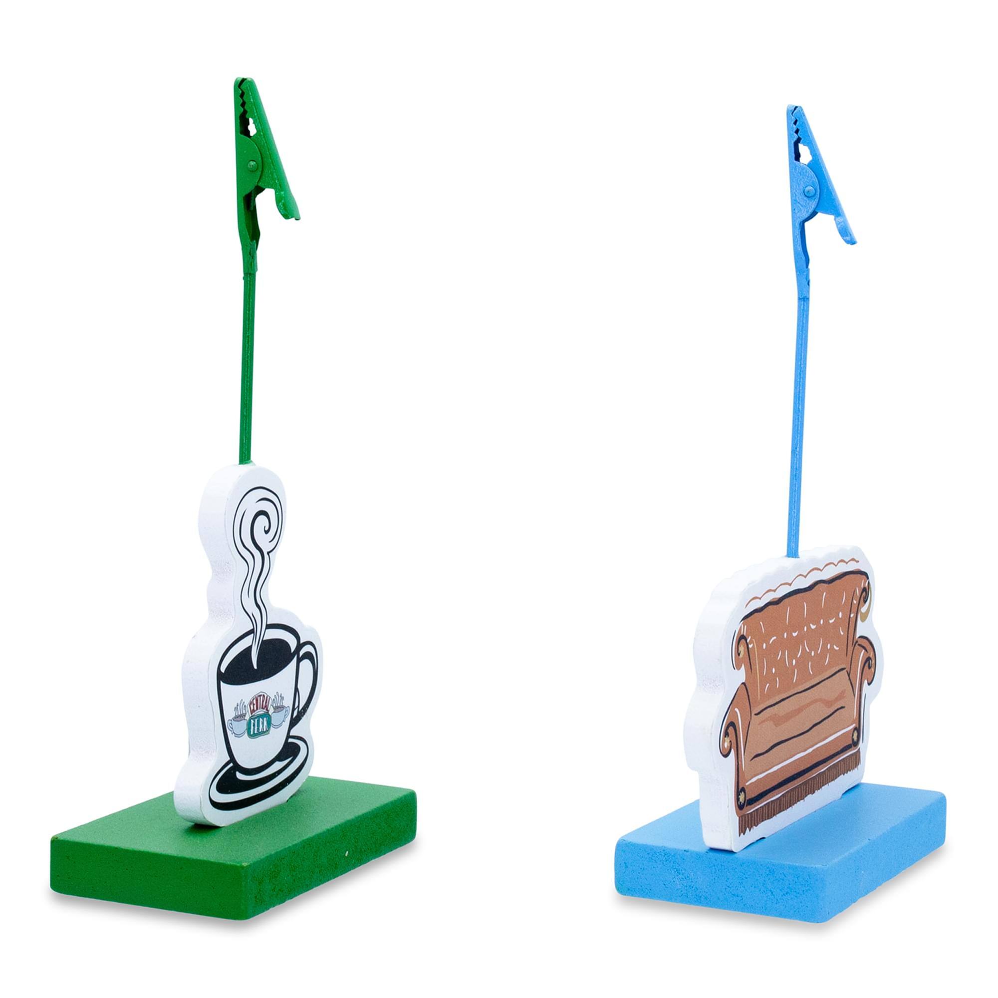 Alt View 1. Silver Buffalo - Friends Central Perk Standing Photo Clip Holders | Set of 2 - Green.