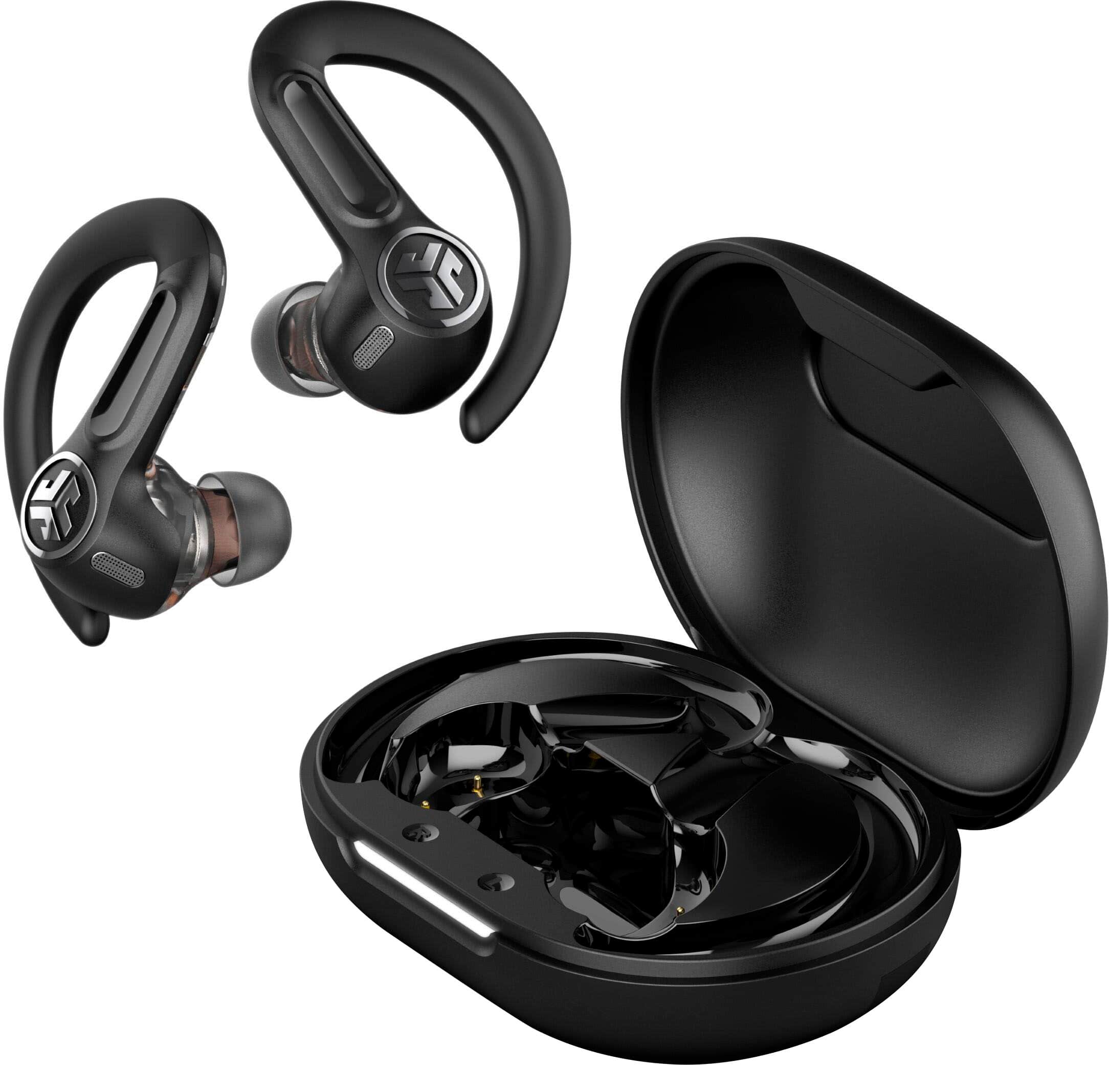 JLab - Epic Sport ANC 3 True Wireless Earbuds - Black - Front_Zoom