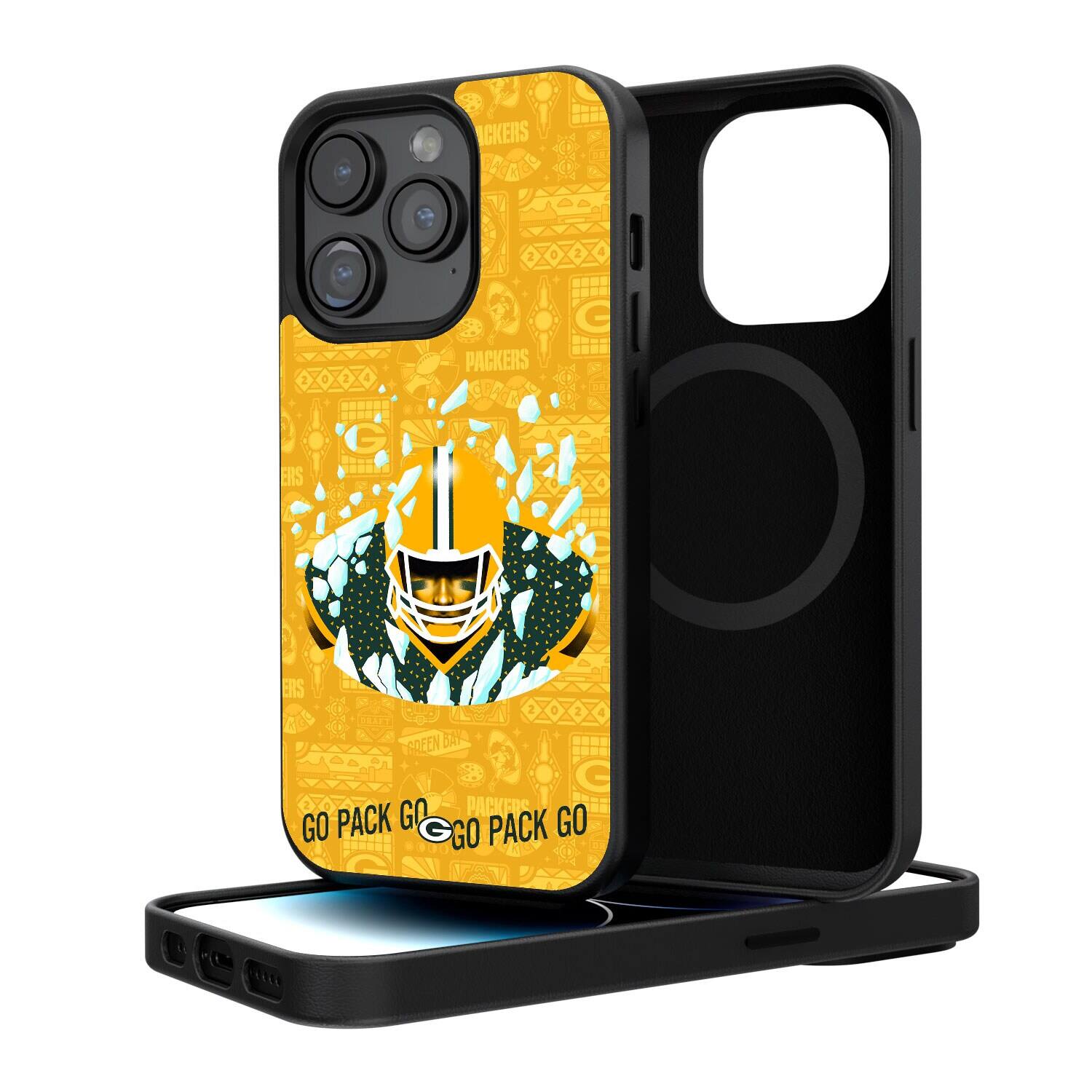 Keyscaper - NFL - Green Bay Packers iPhone Magnetic Bump Case - 15 Plus - Black price history on PriceWatchPro