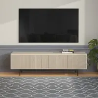 Camden&Wells - Dina TV Stand for Most TVs up to 75" - White Wash - Front_Zoom