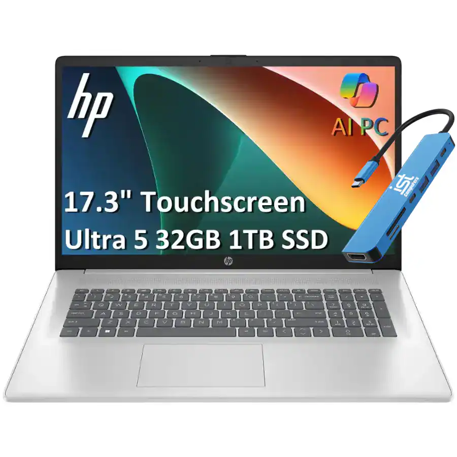 hp AI PC
17.3" Touchscreen
Ultra 5 32GB 1TB SSD