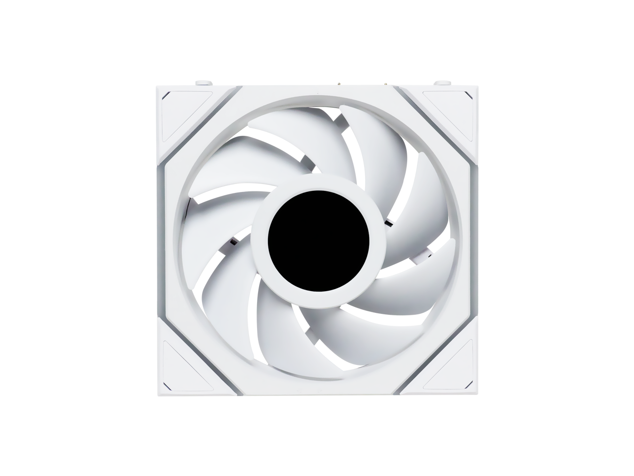 Alt View 2. Lian Li - Lian Li 12TLLCD1W1W Wireless 120mm ARGB Case Fan LCD Single White - White.