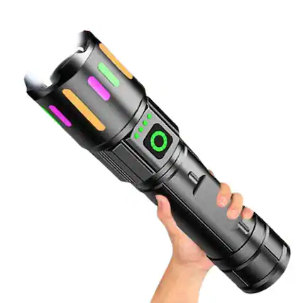 Front. Home Collection - Super Bright LED Tactical Flashlight – Rechargeable High-Power LED Torch.